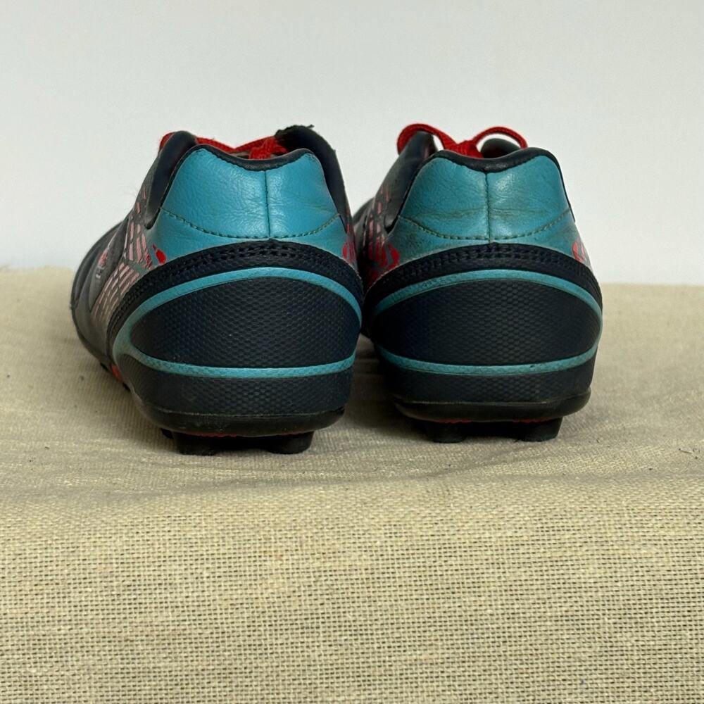 Brava Soccer Boys Size 1D Navy Blue Red Molded Cleats Youth Football Outdoor - Picture 6 of 7